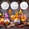 2 Pack Halloween Ready to Paint Your Own Gnome Statues, 4 Spider Web Pumpkin